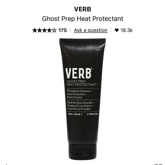Verb Ghost Prep Heat Protectant - Picture 3 of 5